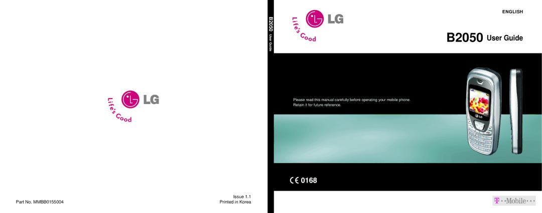 LG Electronics B2050 manual 