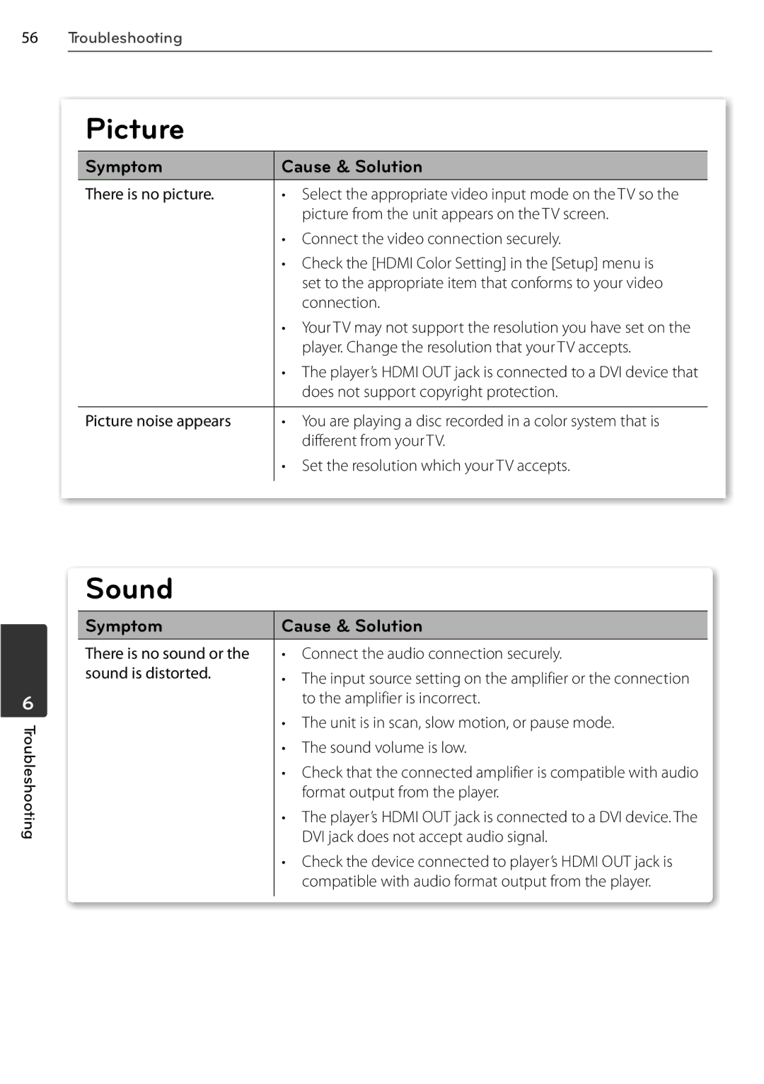 LG Electronics BD550, BD678N owner manual Picture, Sound 