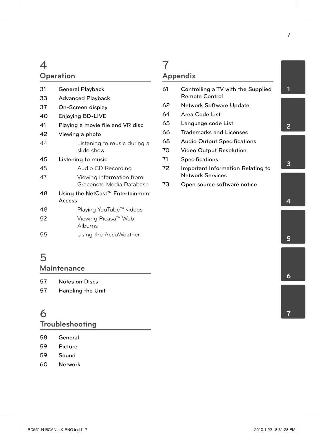 LG Electronics BD560C owner manual Using the NetCast Entertainment Access, Viewing Picasa Web Albums, Handling the Unit 