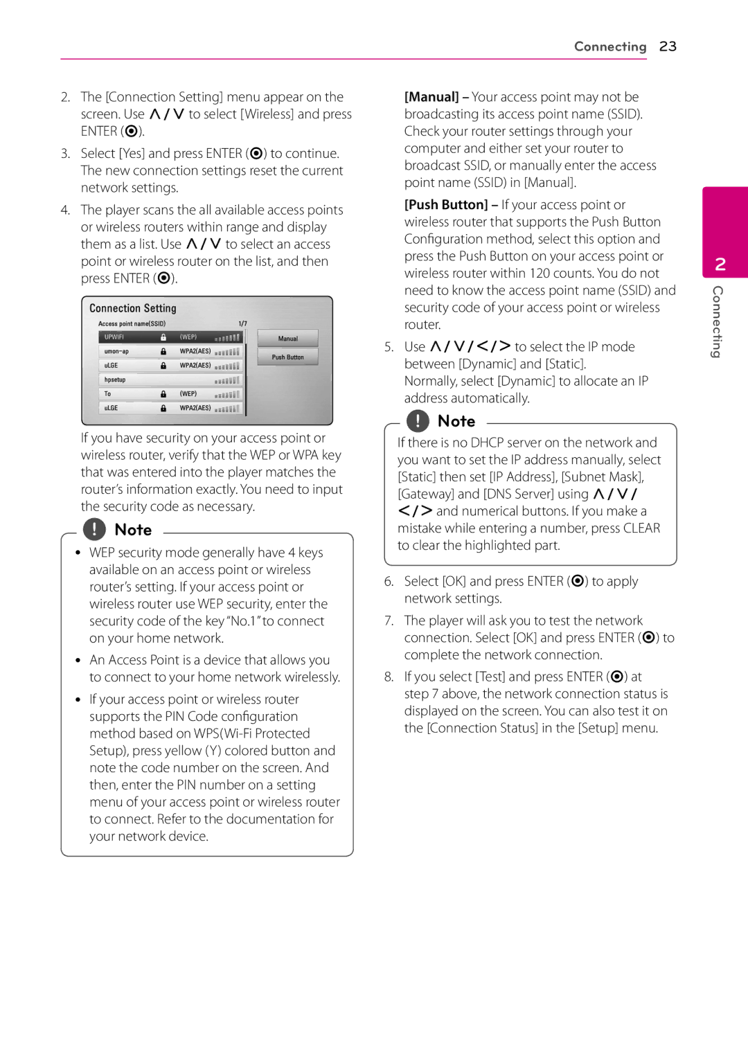 LG Electronics BD670 owner manual Connecting 