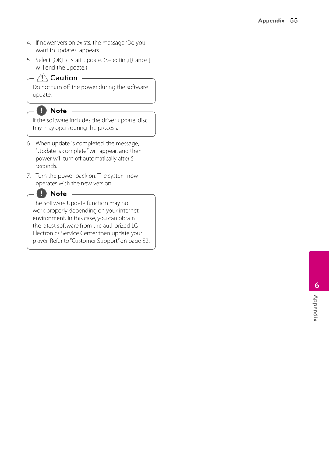 LG Electronics BD670 owner manual Appendix 