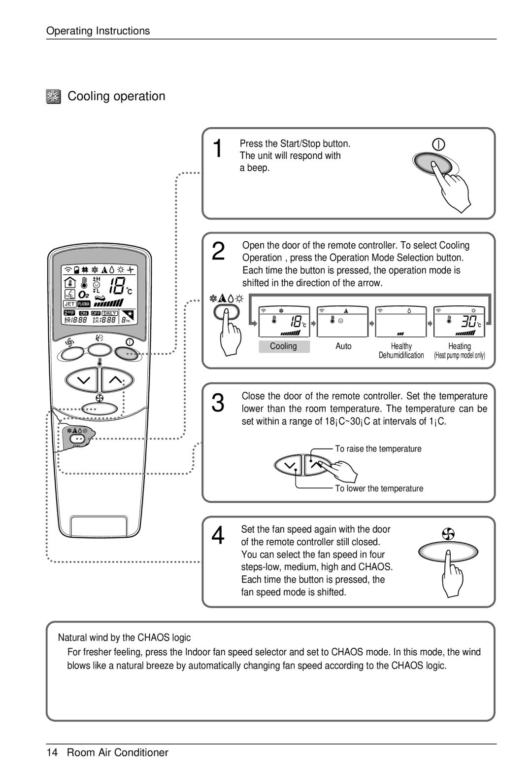 LG Electronics BKE 7630 NS G owner manual Cooling operation, Beep 