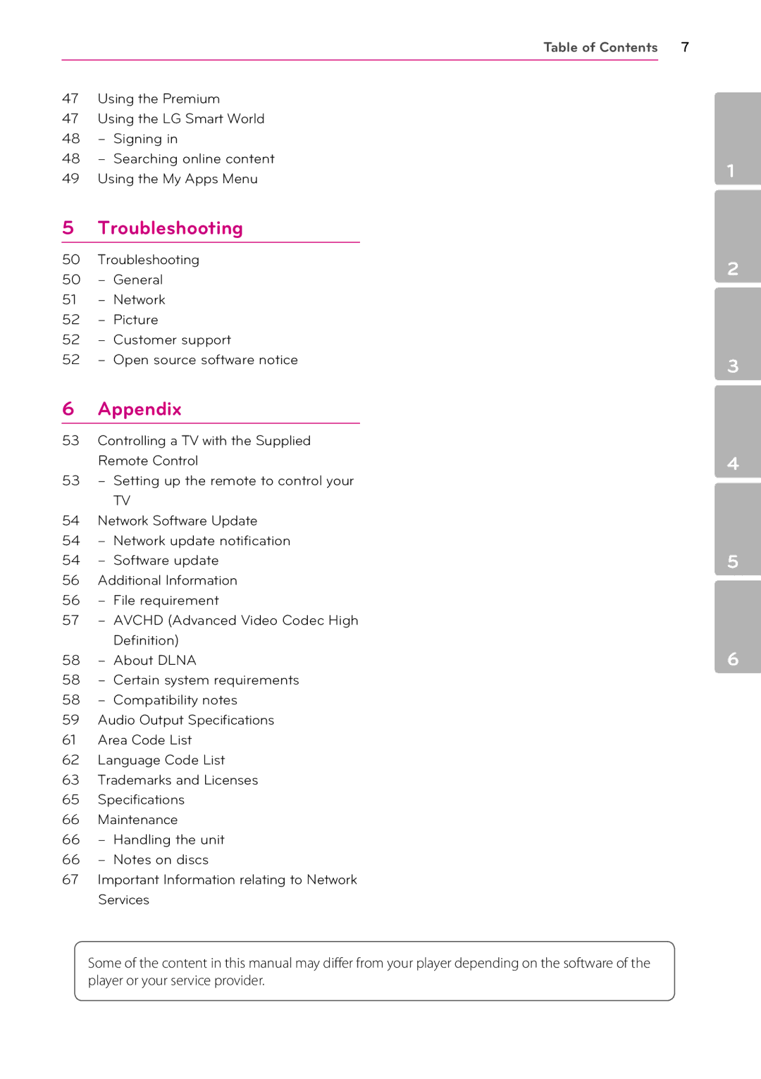 LG Electronics BP530 owner manual Troubleshooting 