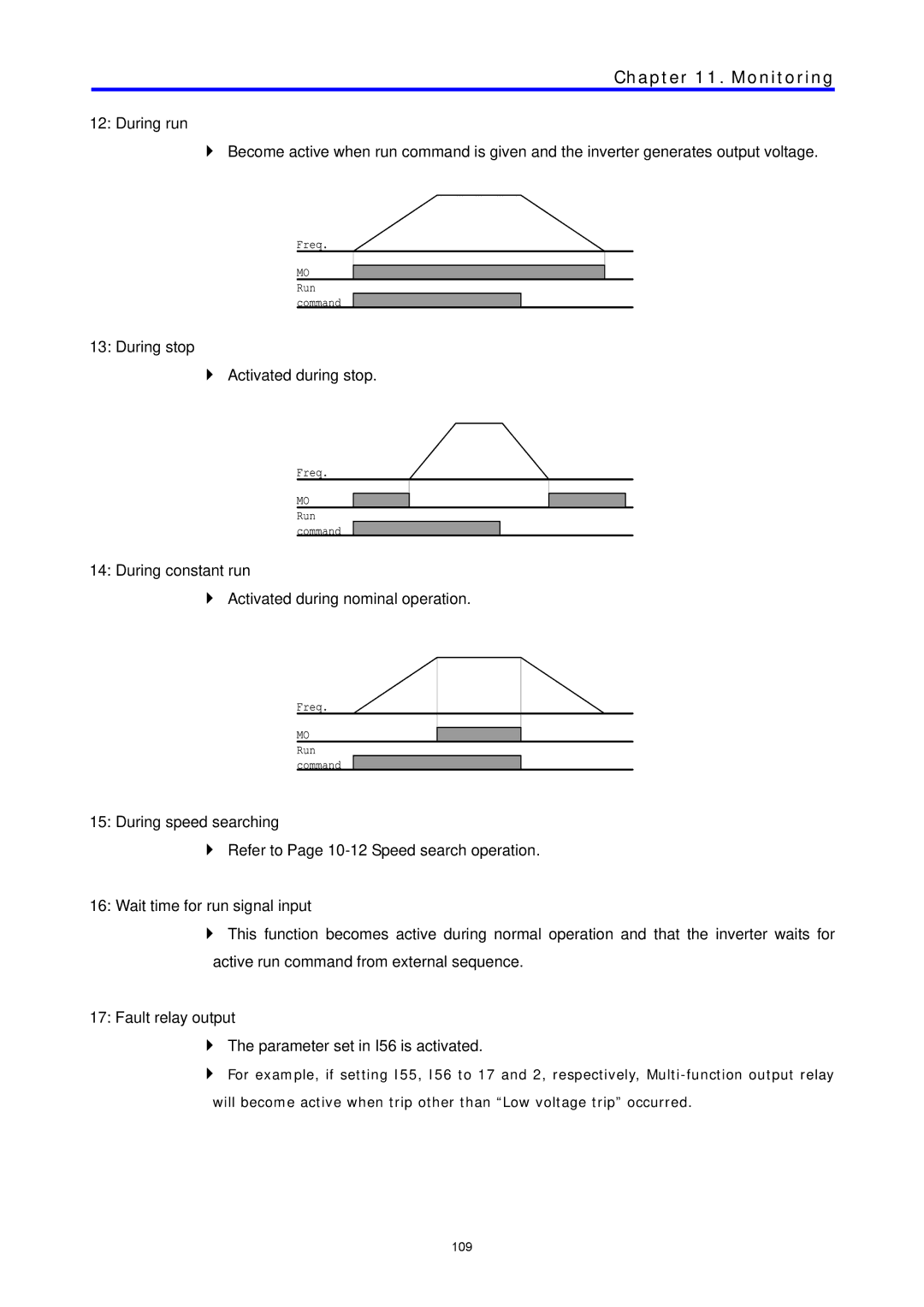 LG Electronics C Series manual During stop Activated during stop 