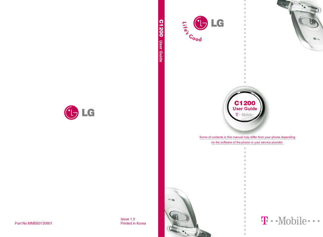 LG Electronics manual C1200 User Guide 