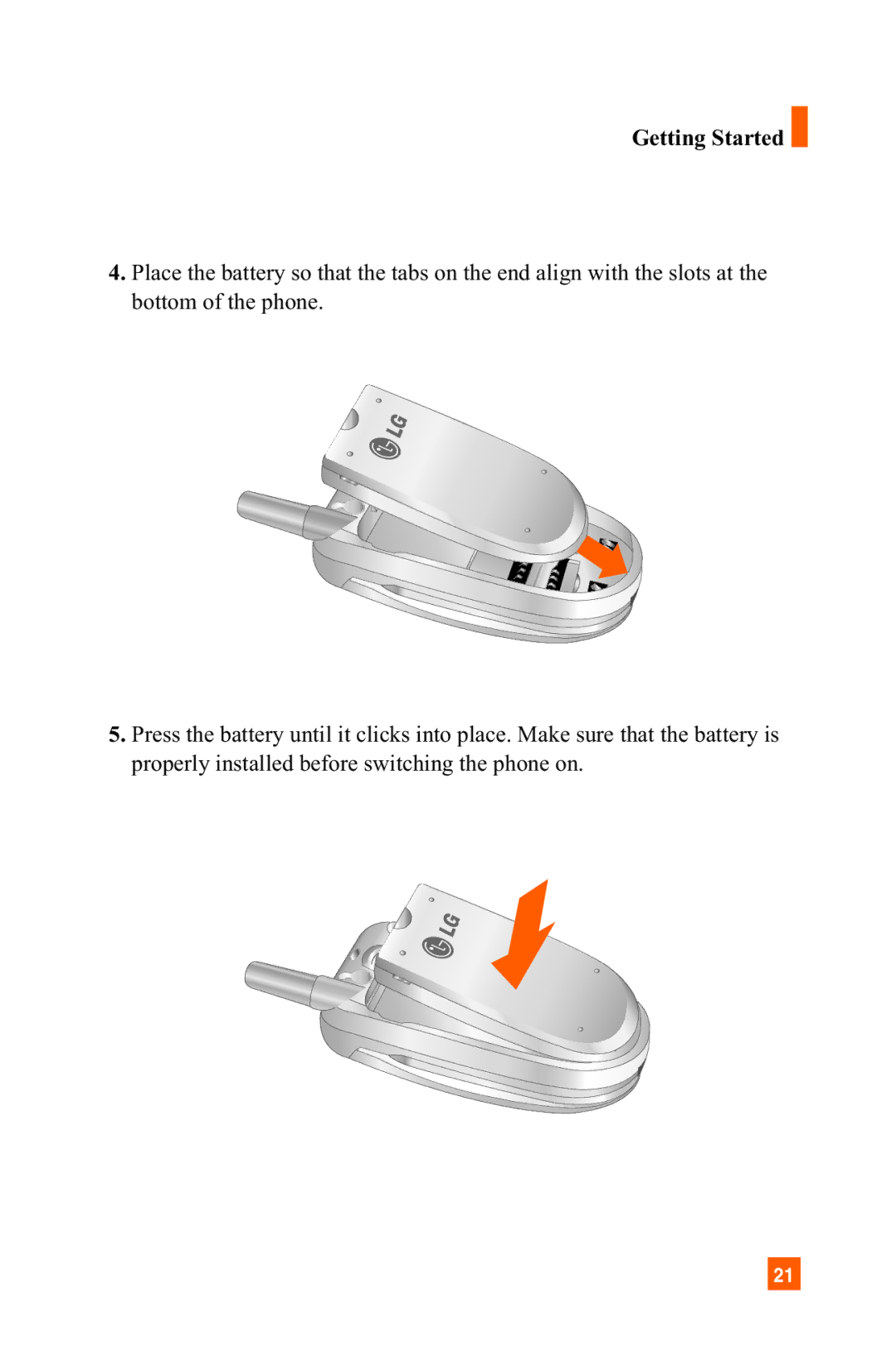 LG Electronics C1300 manual Getting Started 