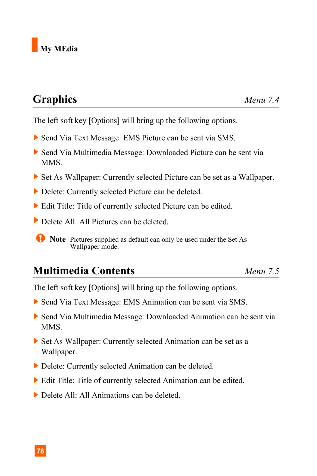 LG Electronics C1300 manual Graphics, Multimedia Contents 