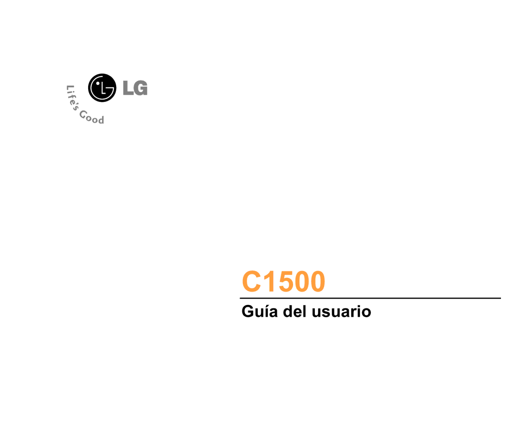 LG Electronics C1500 manual Guía del usuario 