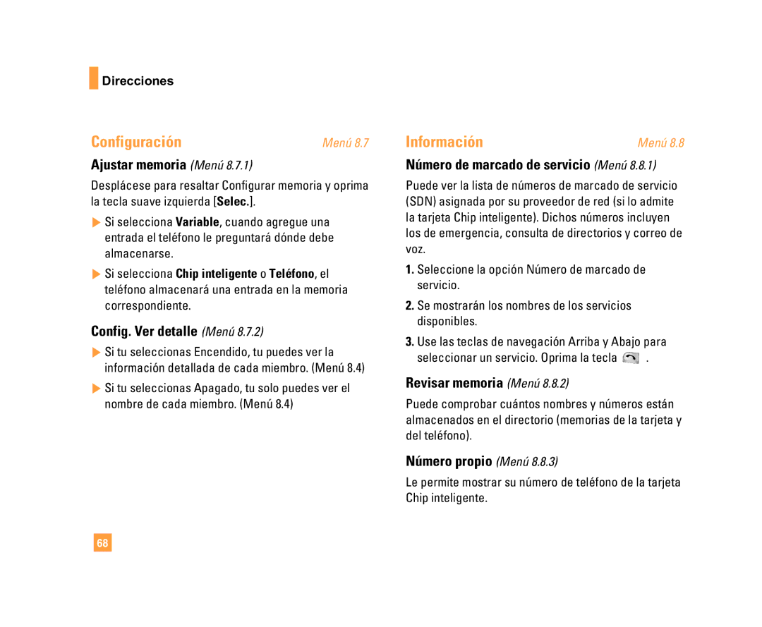 LG Electronics C1500 manual Configuración 