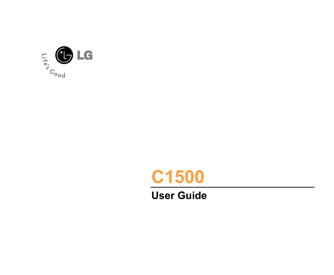 LG Electronics C1500 manual 