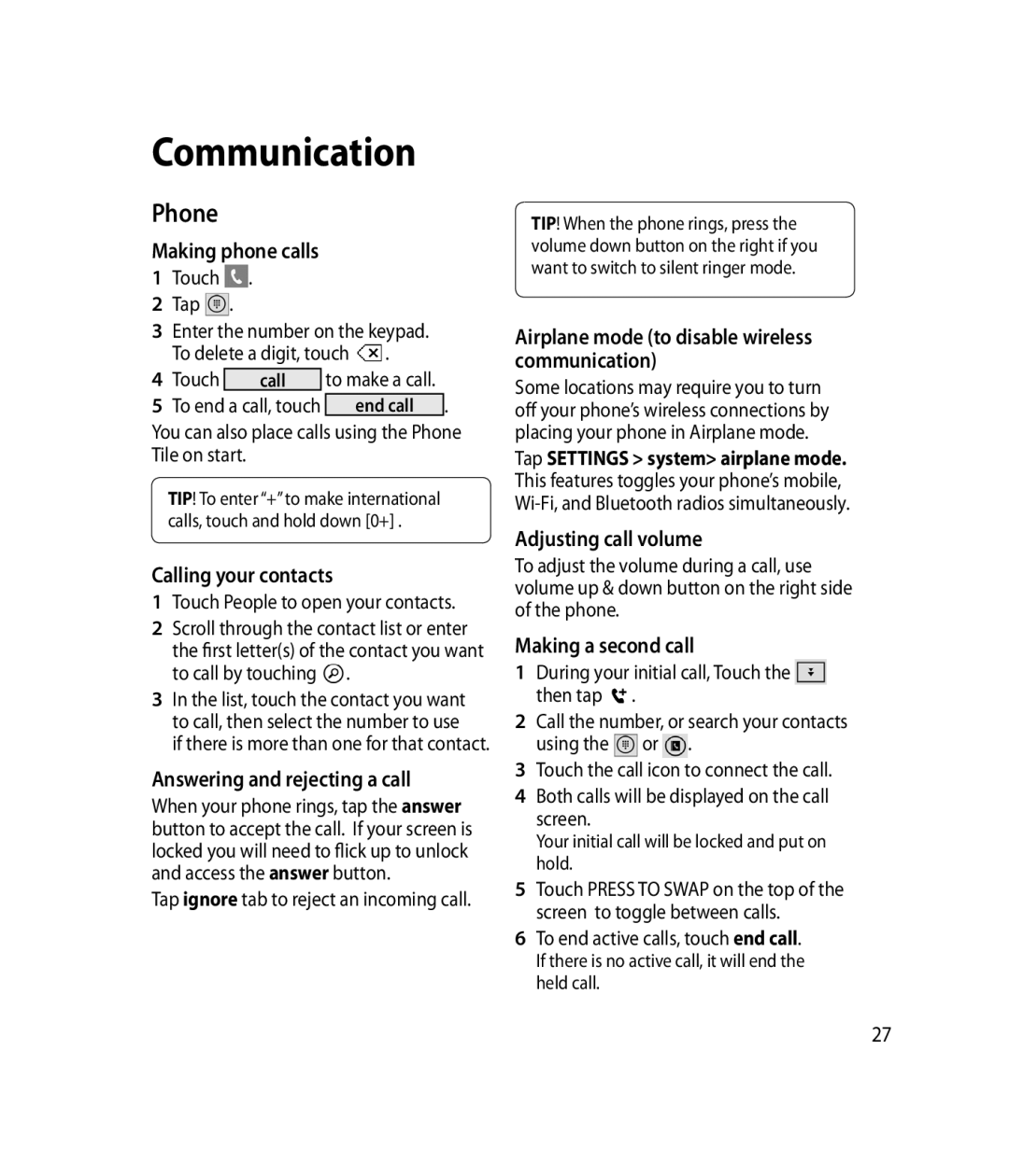 LG Electronics C900B manual Communication, Phone 