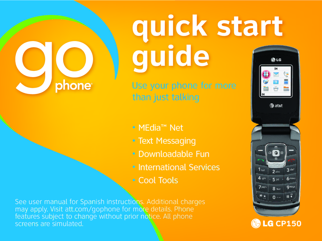 LG Electronics CP150 quick start Quick start guide 