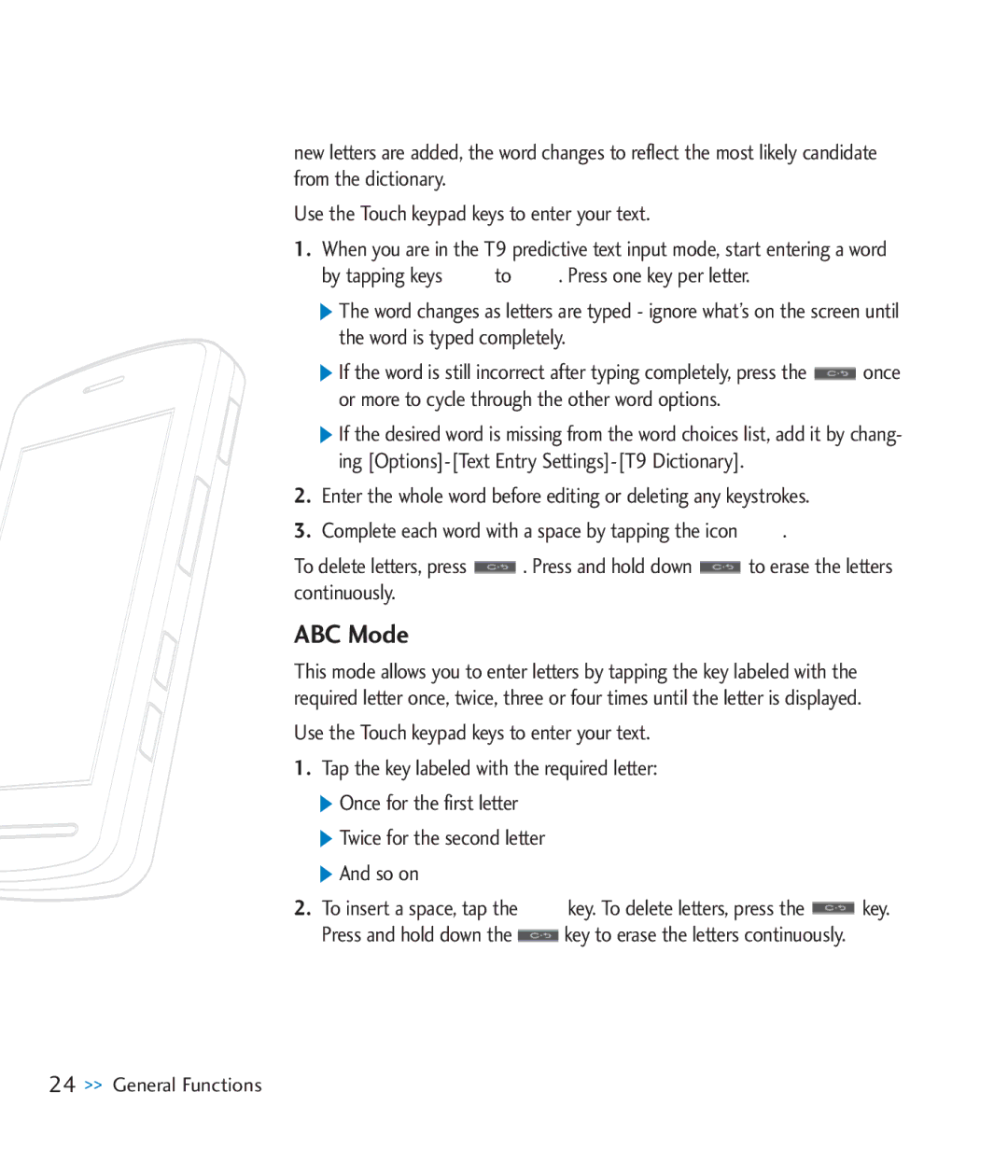 LG Electronics CU920 manual ABC Mode 