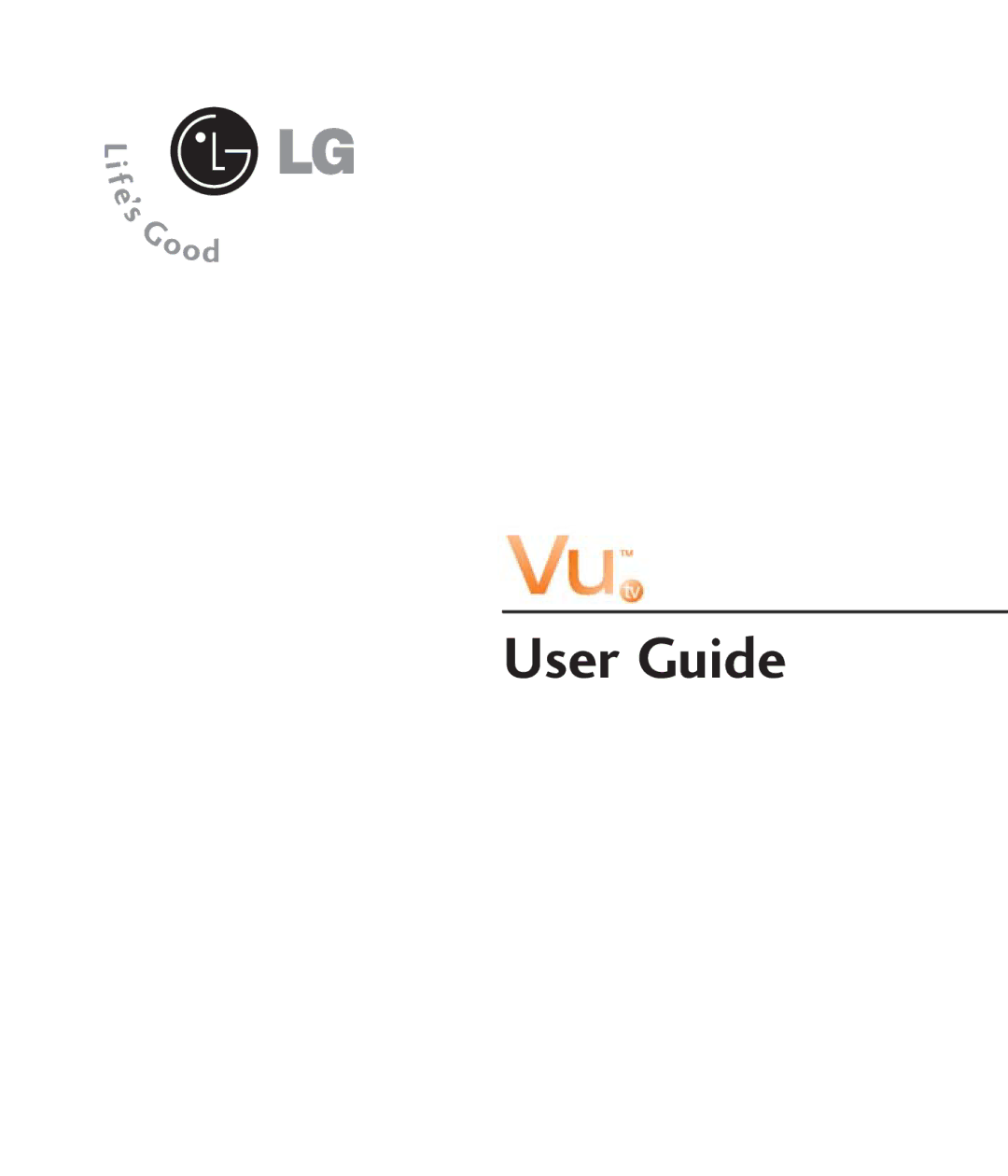 LG Electronics CU920 manual User Guide 