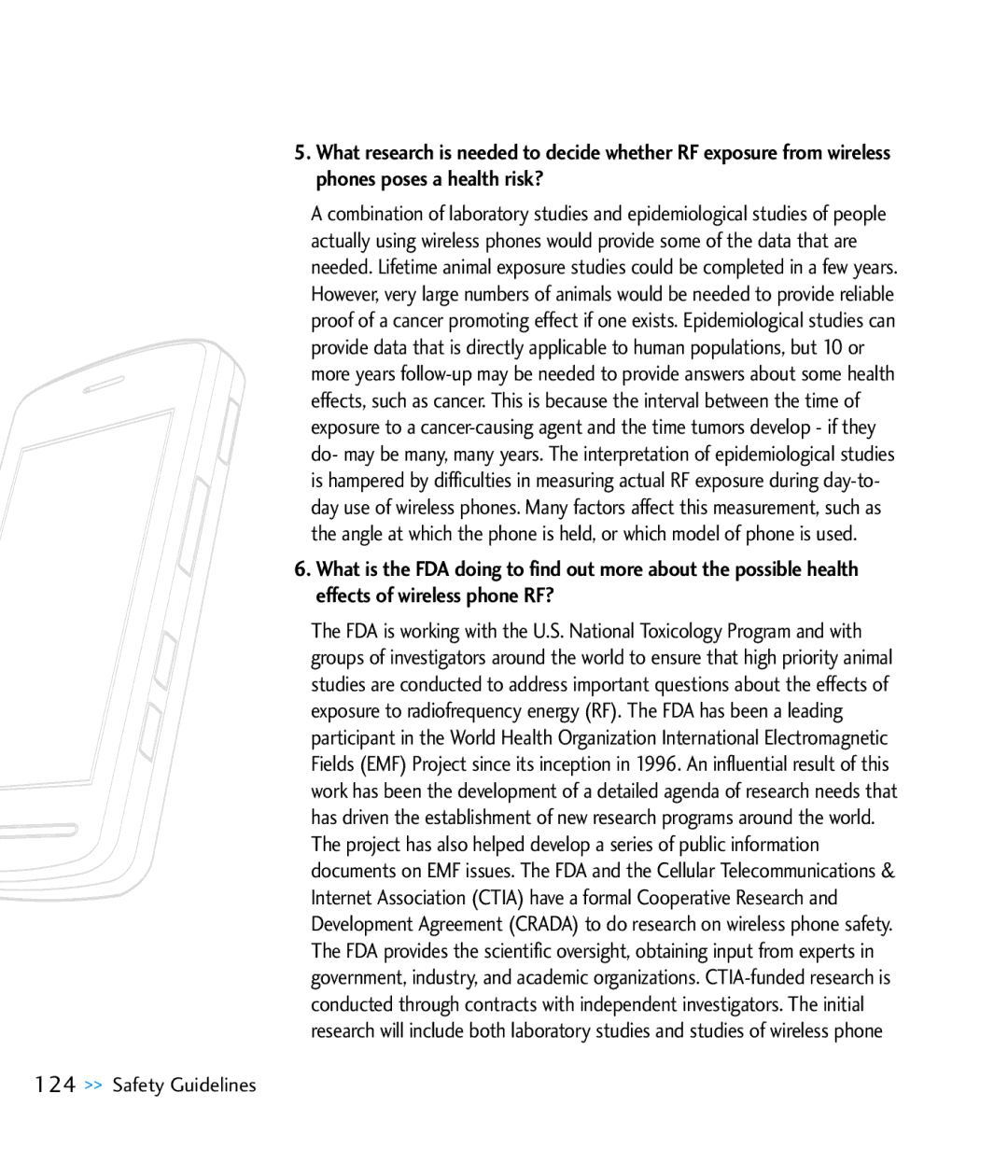 LG Electronics CU920 manual Safety Guidelines 