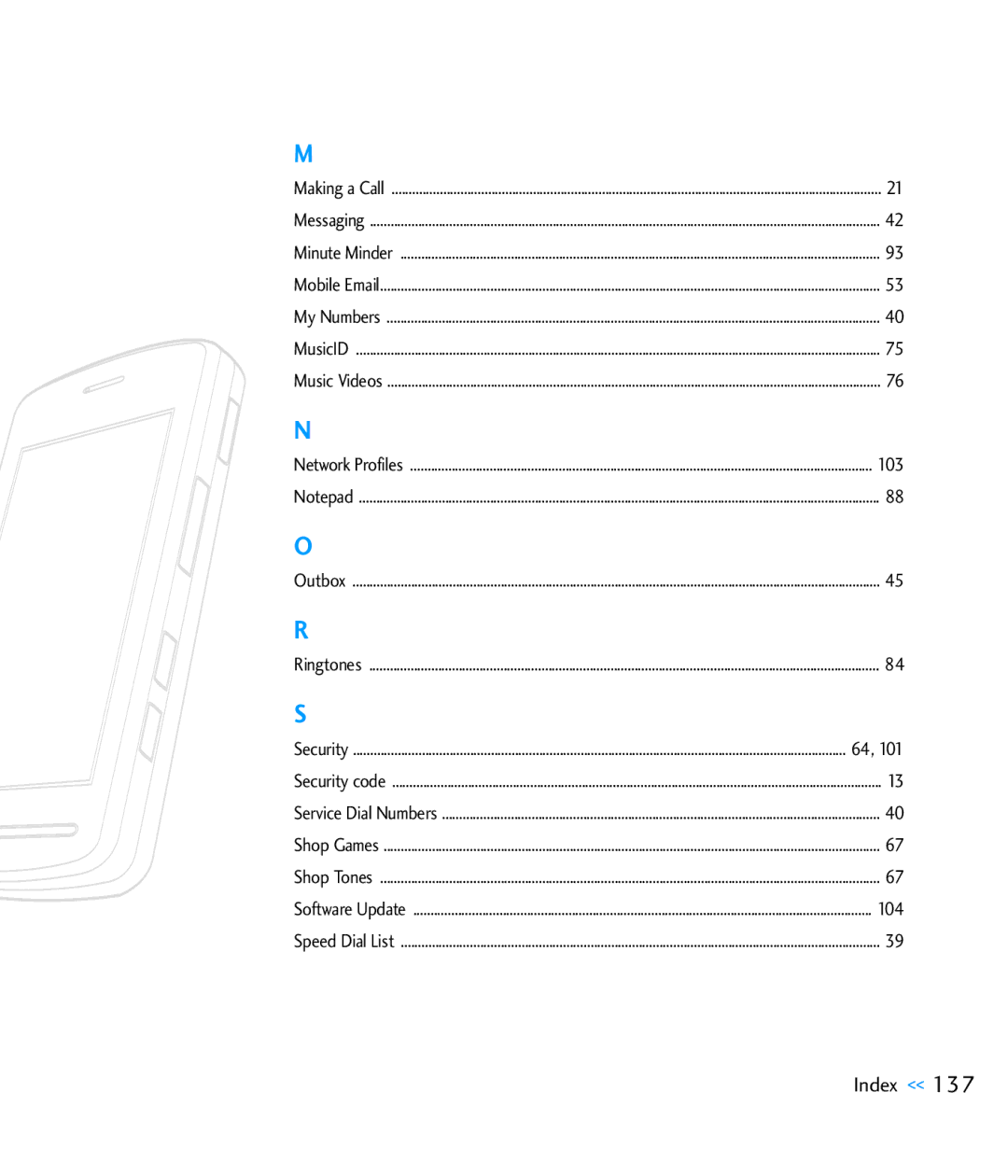 LG Electronics CU920 manual 103 