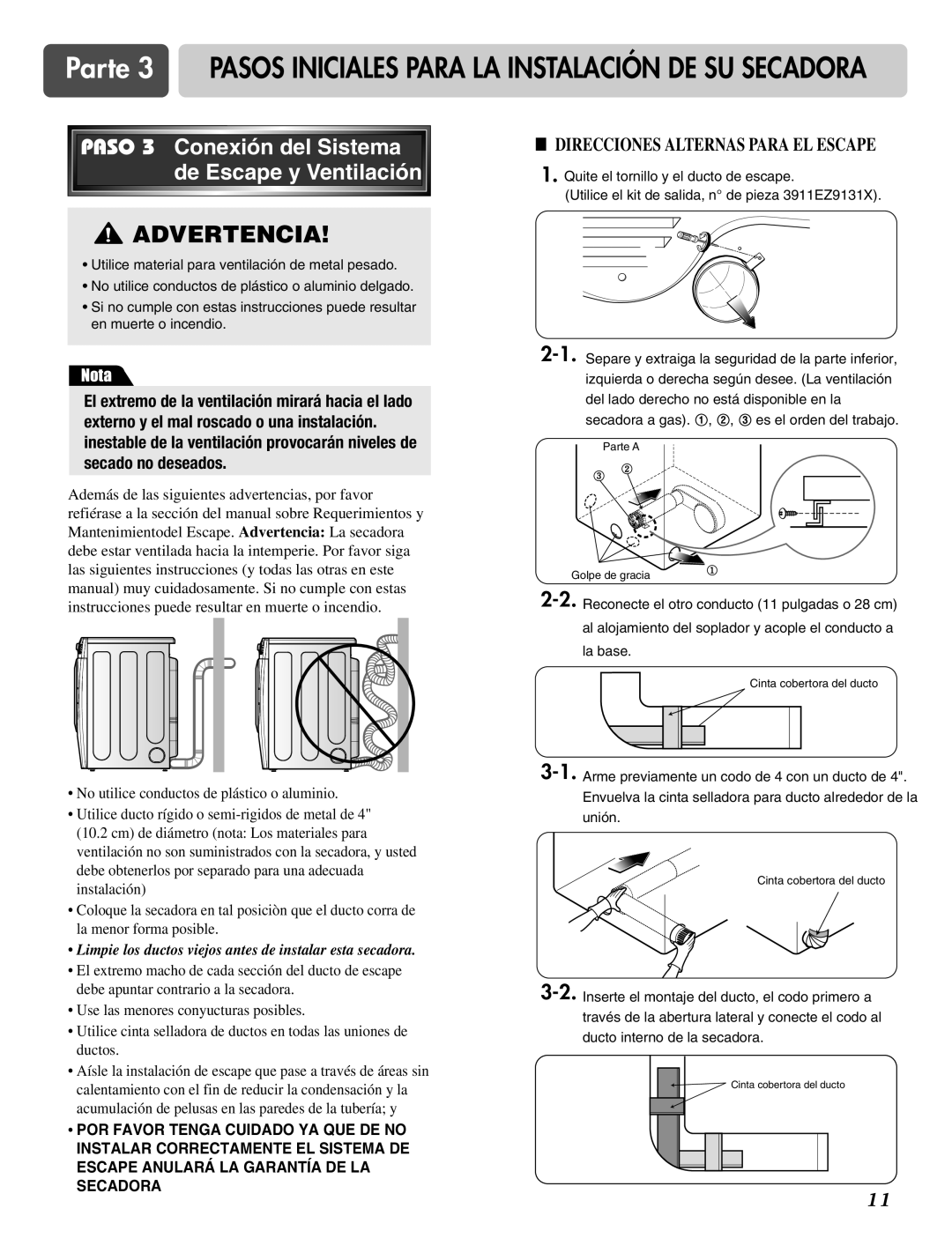 LG Electronics D2526W manual Advertencia 