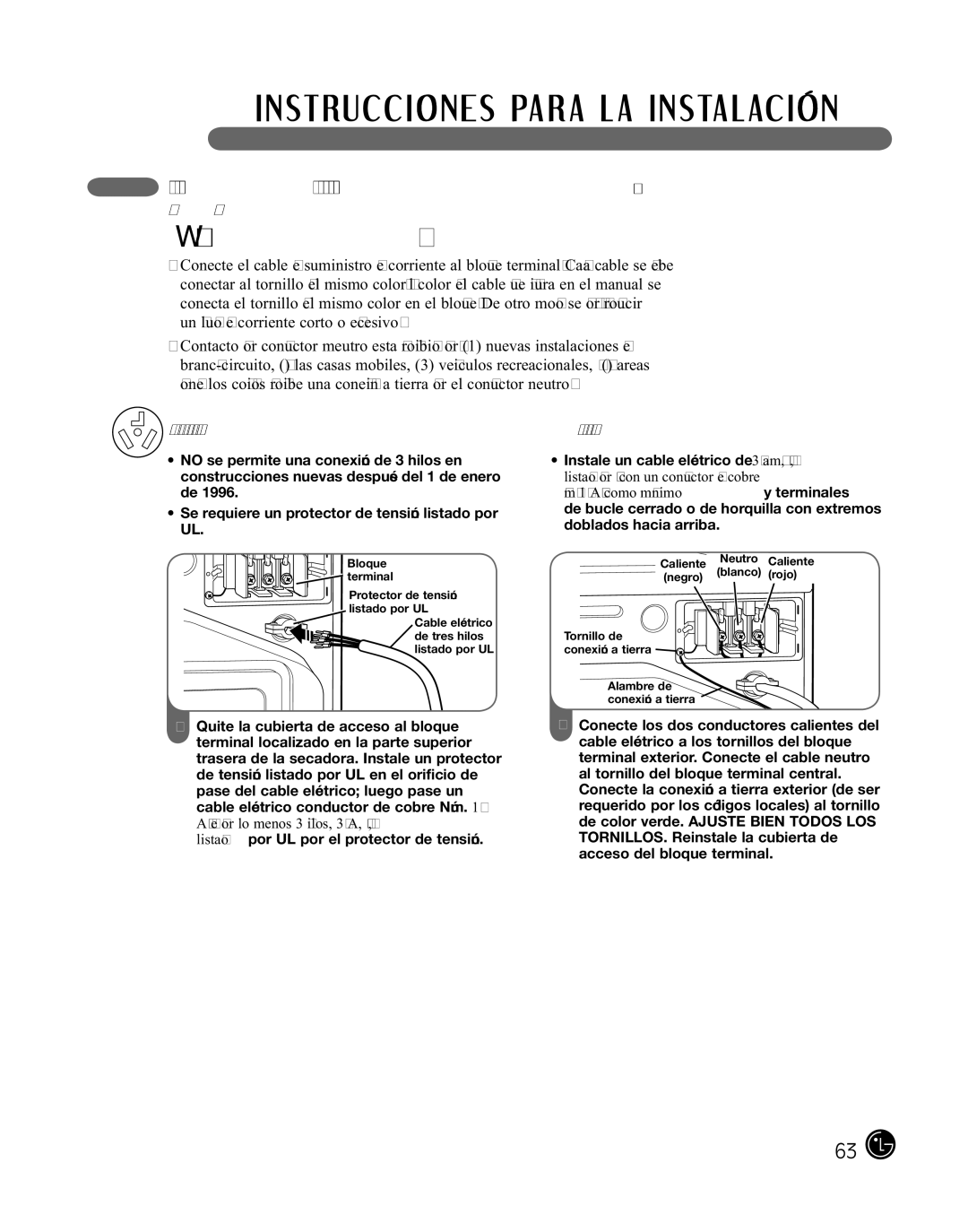 LG Electronics D2702W, D2702V, 3828EL3010Y manual Wadvertencia 