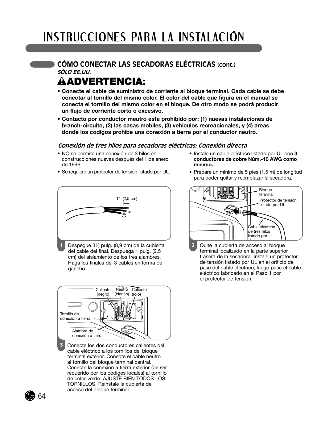 LG Electronics D2702V, D2702W, 3828EL3010Y manual 5 cm 