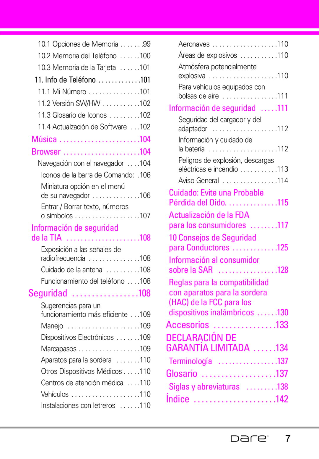 LG Electronics Dare manual Miniatura opción en el menú, Entrar / Borrar texto, números, Sugerencias para un 