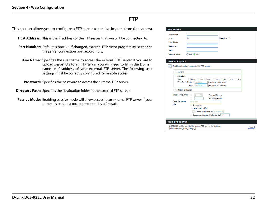 LG Electronics DCS-932L user manual Ftp 