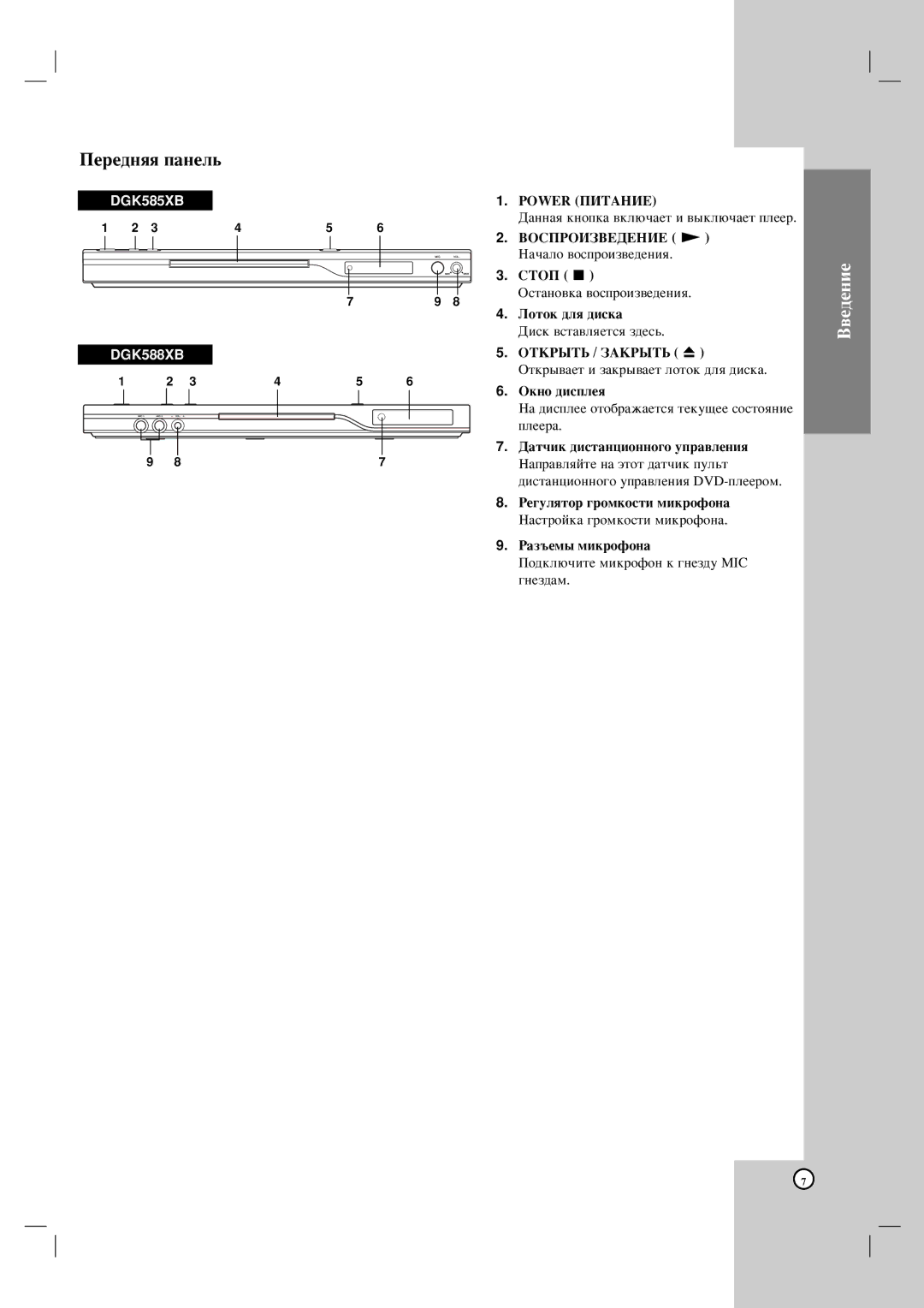 LG Electronics DGK585XB, DGK588XB owner manual Ôîââ‡ 