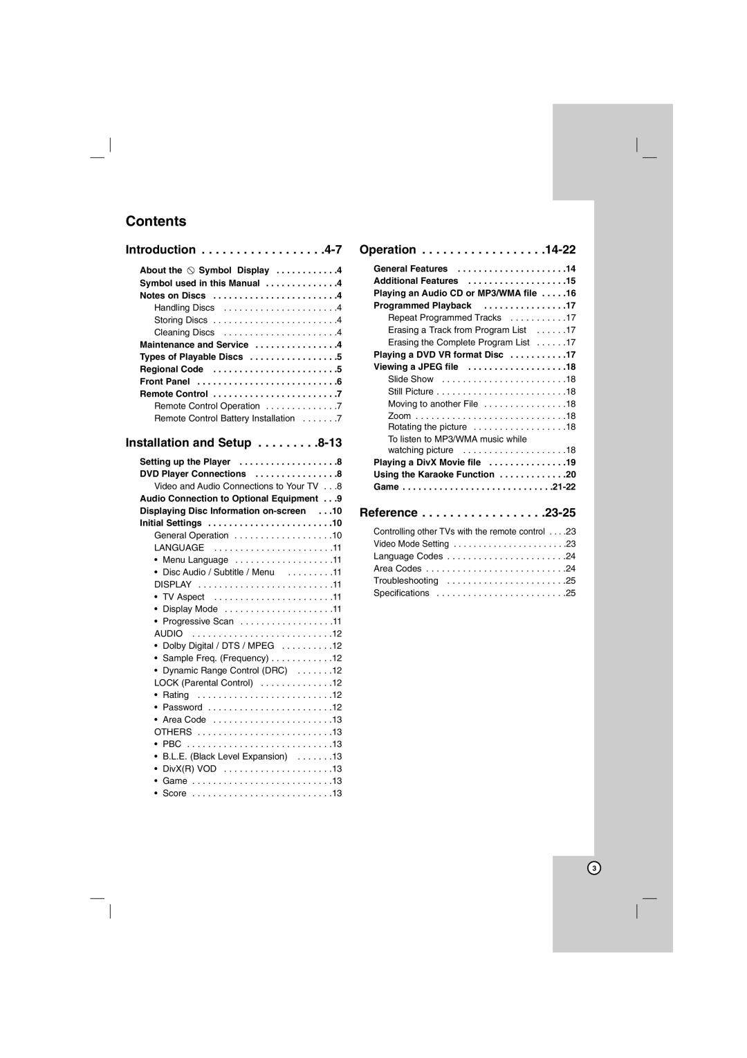 LG Electronics DGK774, DGK775 owner manual Contents 