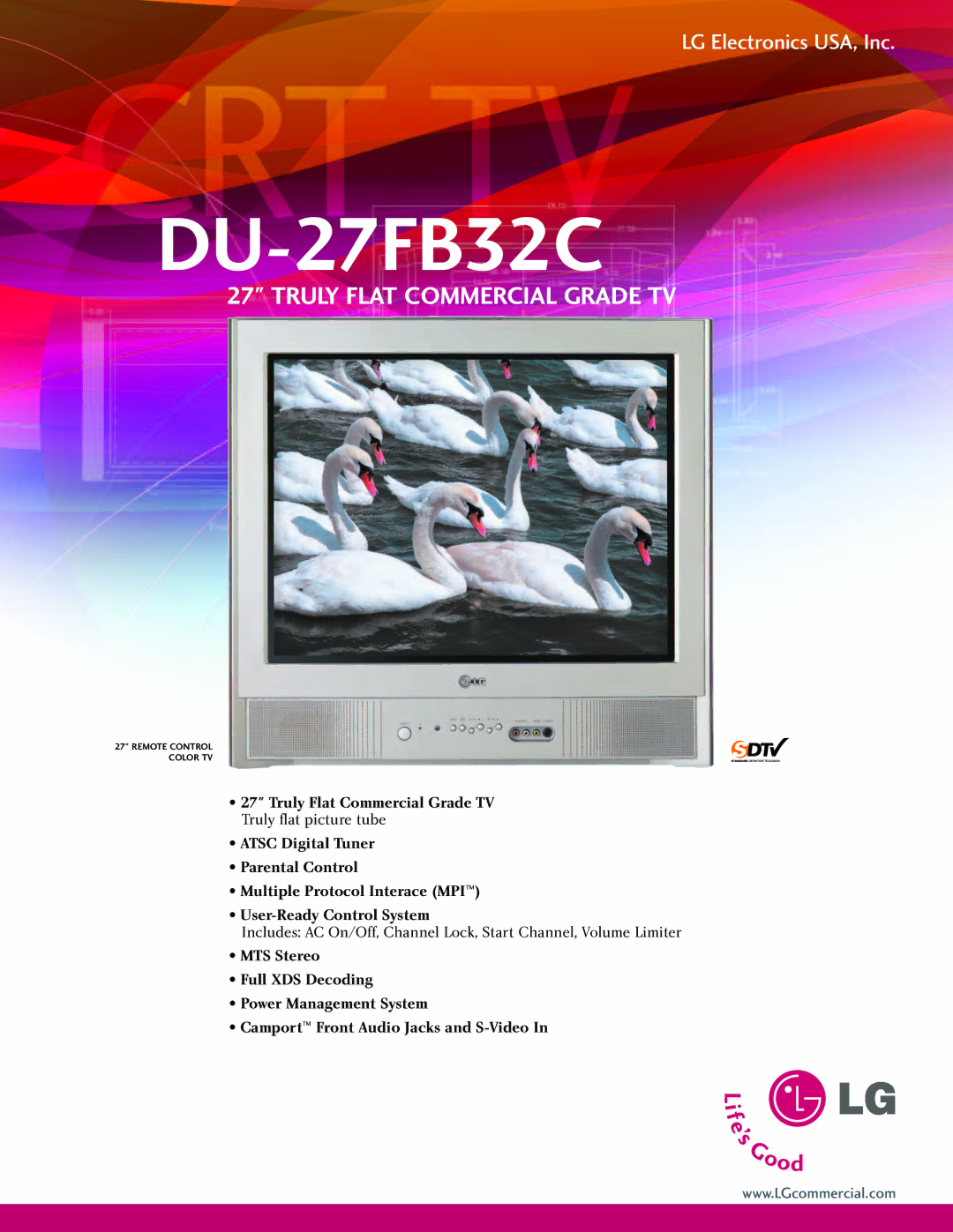 LG Electronics DU-27FB32C manual 