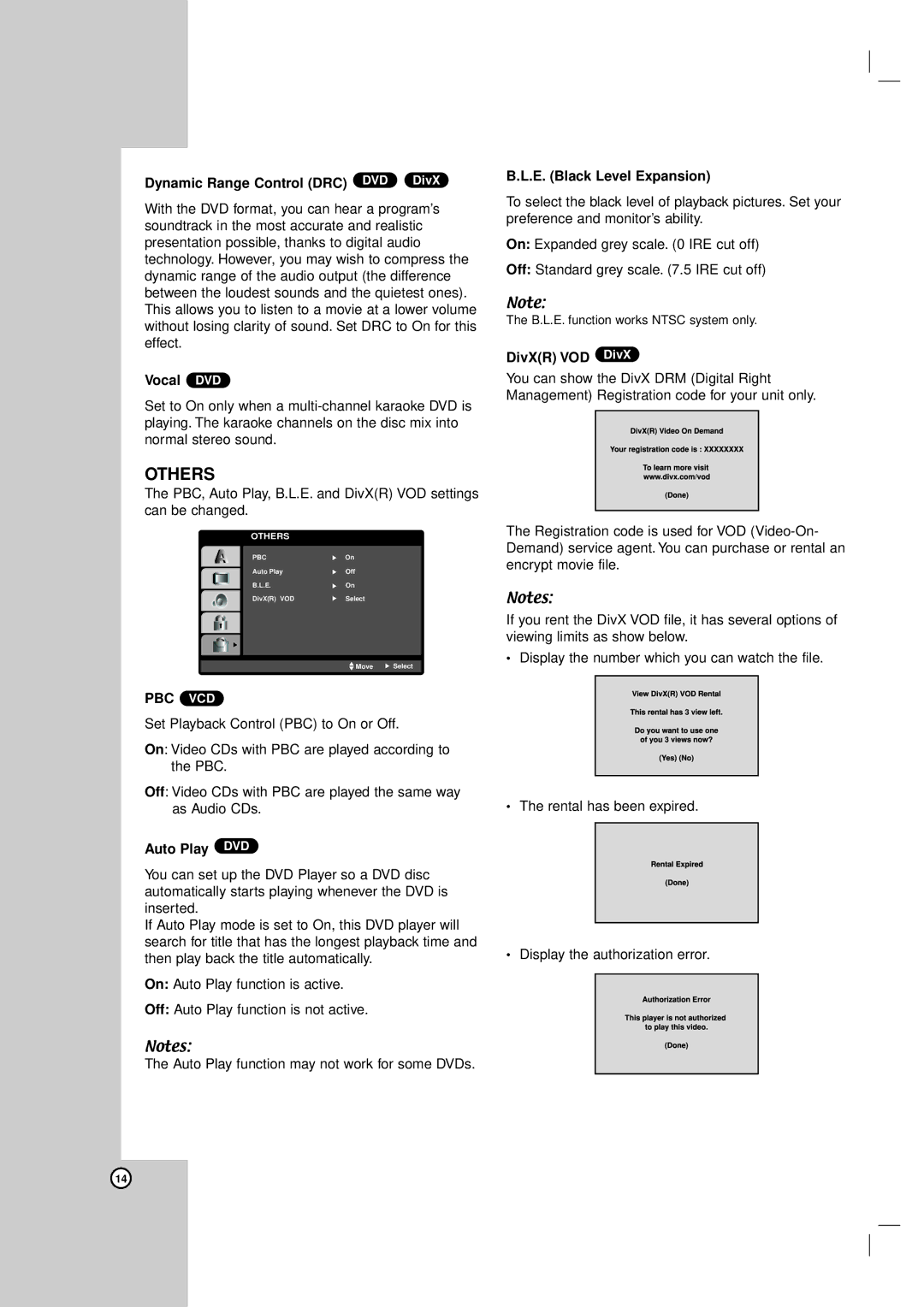 LG Electronics DV8931H owner manual Pbc Vcd 