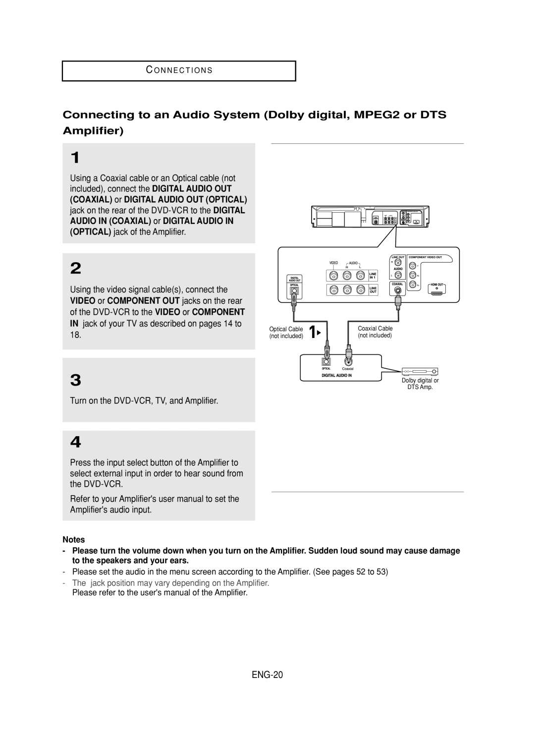 LG Electronics DVD-V9800 instruction manual ENG-20 