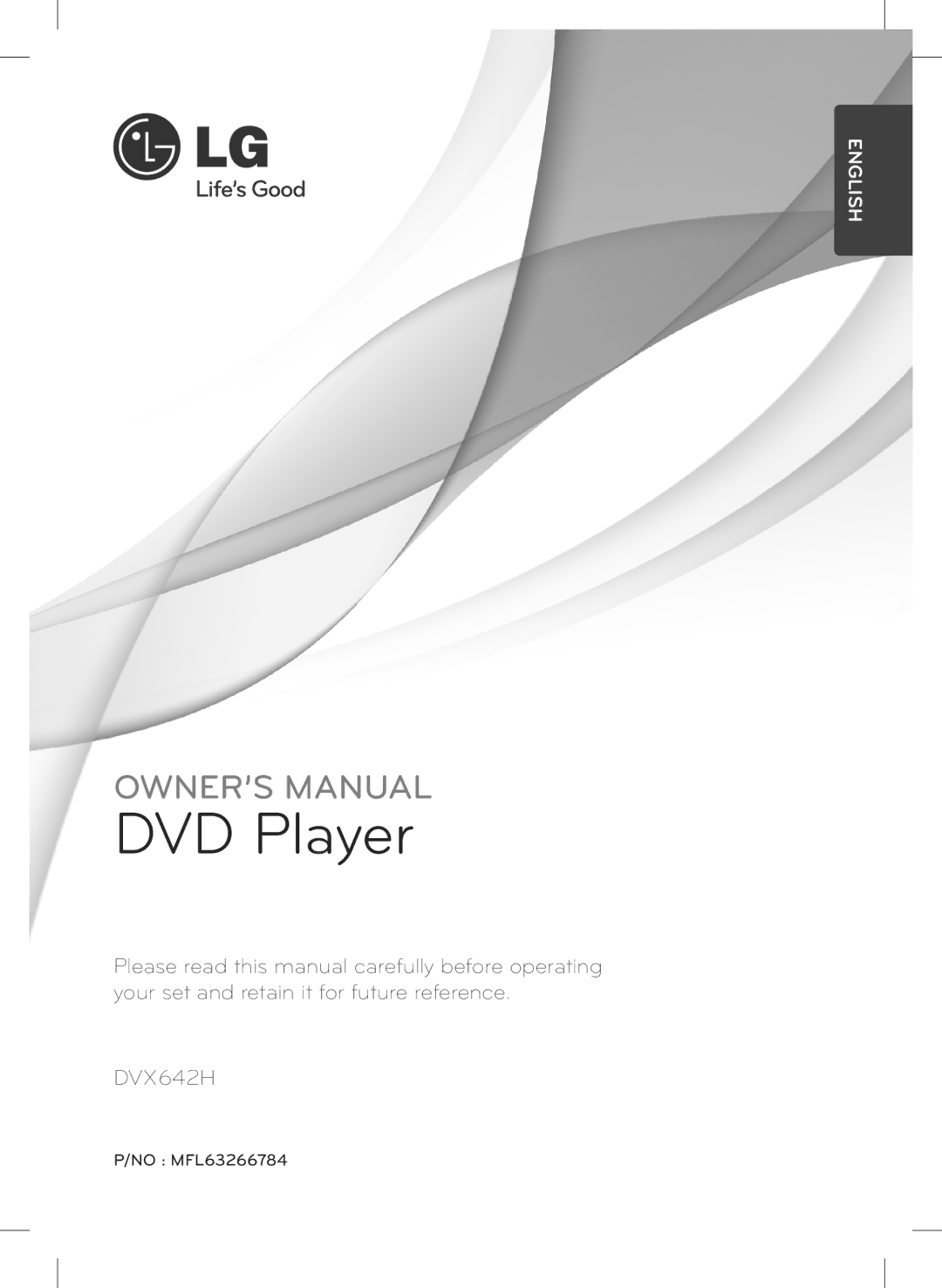 LG Electronics DVX642H owner manual DVD Player 