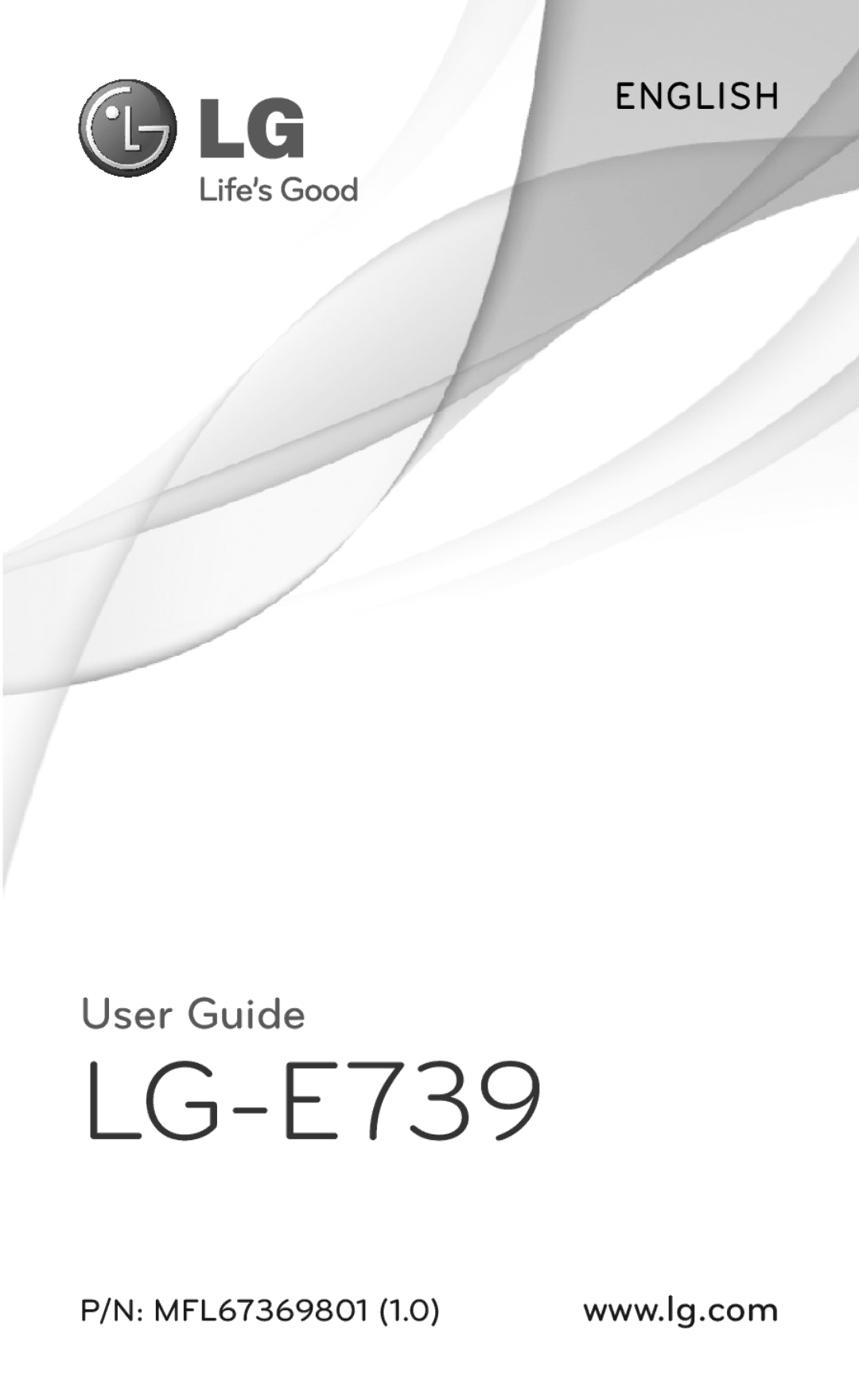 LG Electronics manual LG-E739 