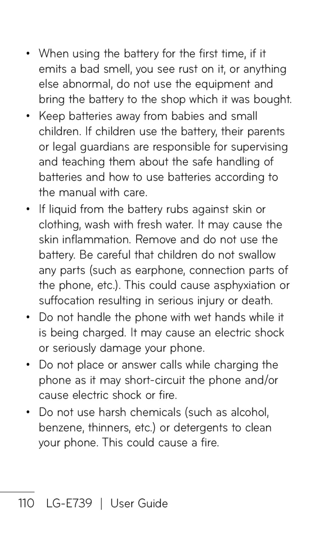 LG Electronics manual LG-E739 User Guide 