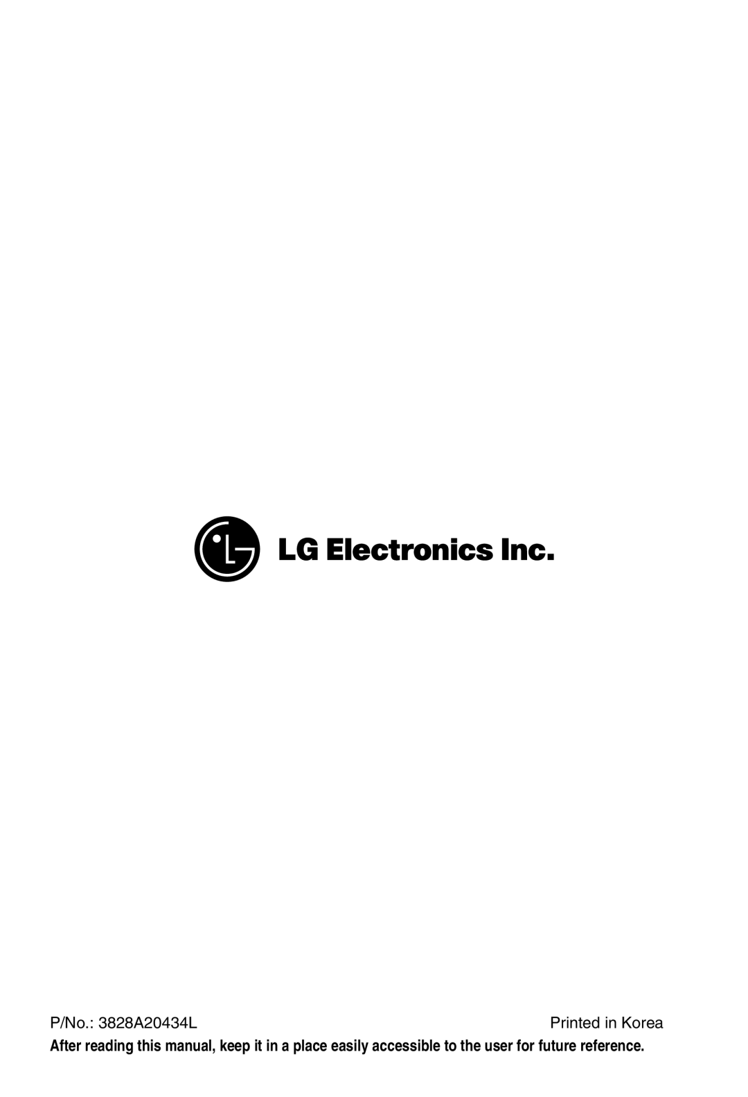 LG Electronics EN 61000-3 Norm), EN 61000-2 owner manual No A20434L 