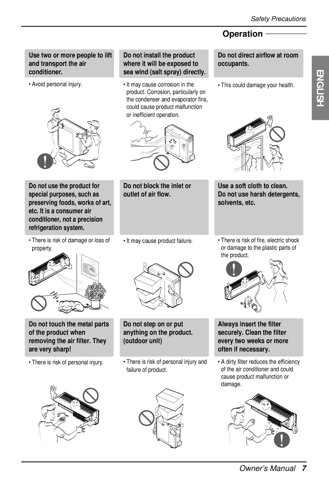 LG Electronics EN 61000-3 Avoid personal injury, This could damage your health, Product, There is risk of personal injury 