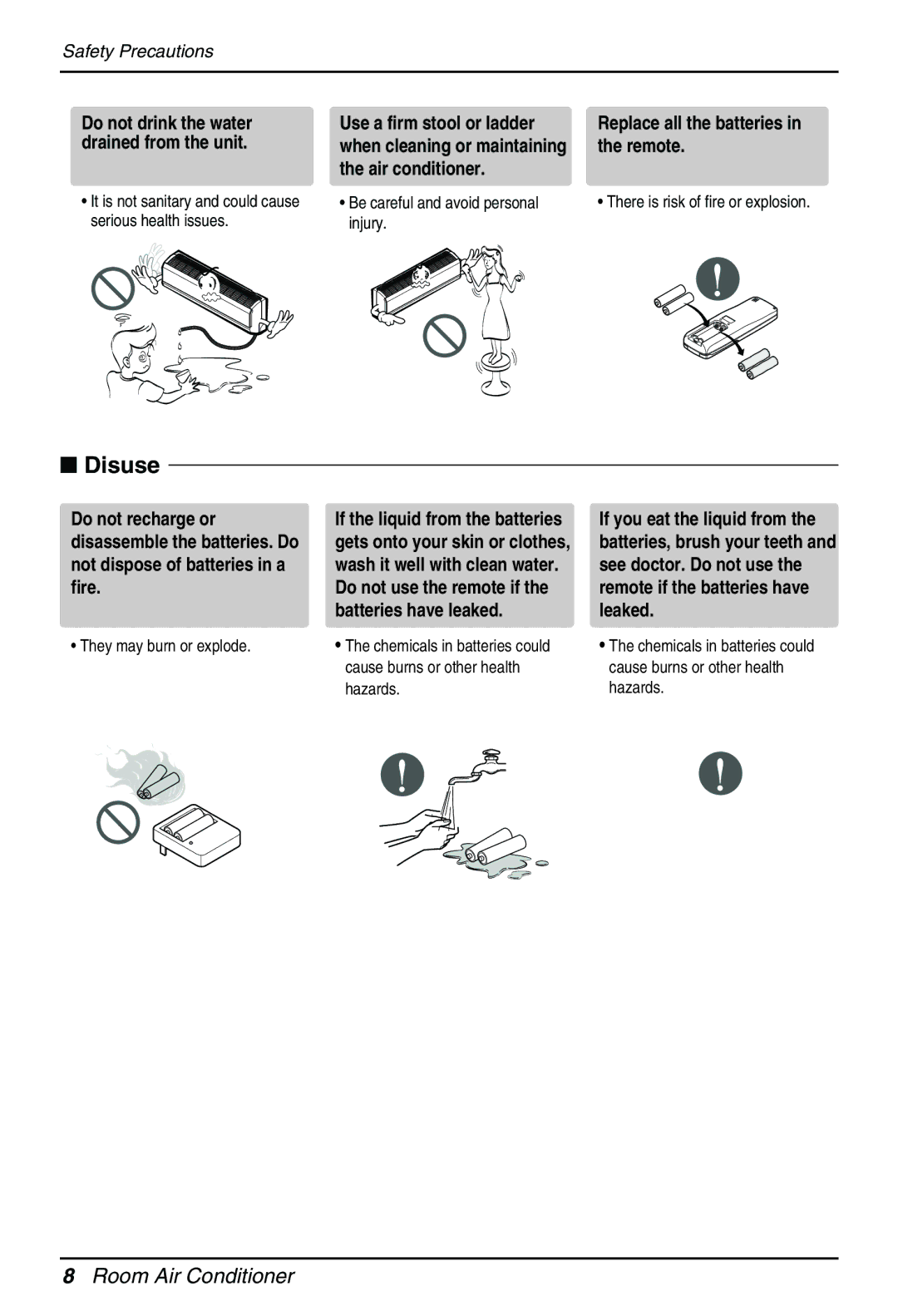 LG Electronics EN 61000-2, EN 61000-3 owner manual Be careful and avoid personal injury, There is risk of fire or explosion 