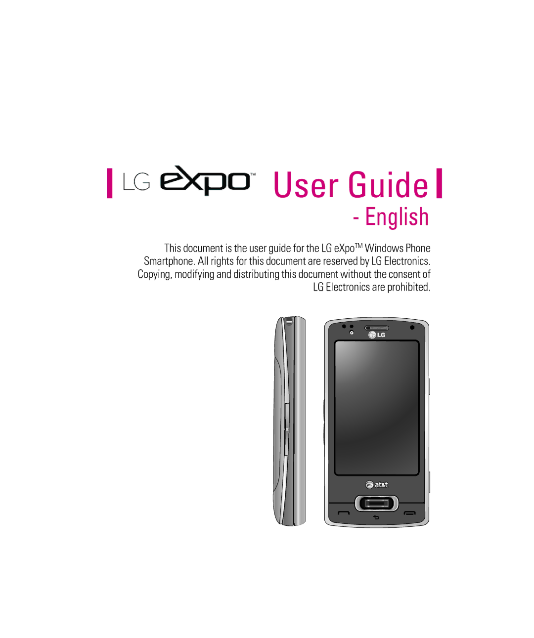 LG Electronics eXpo manual User Guide 