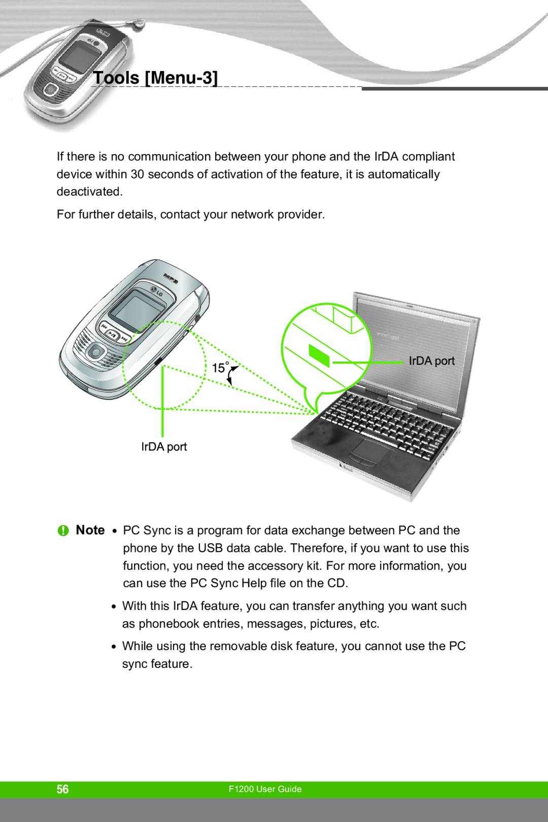 LG Electronics F1200 manual Tools Menu-3 