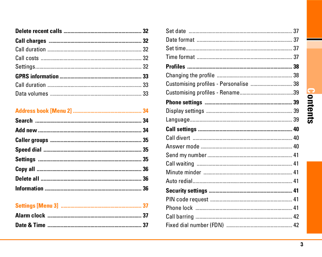 LG Electronics F2250 manual Ontents 