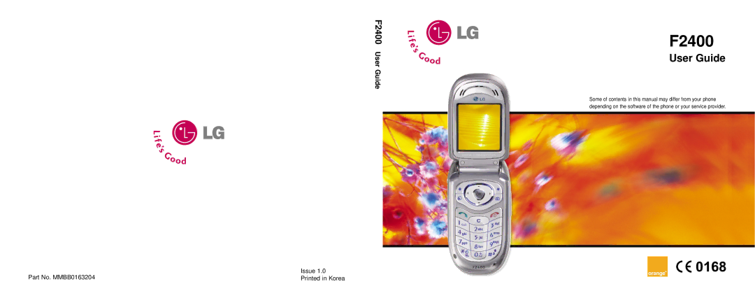 LG Electronics F2400 manual 