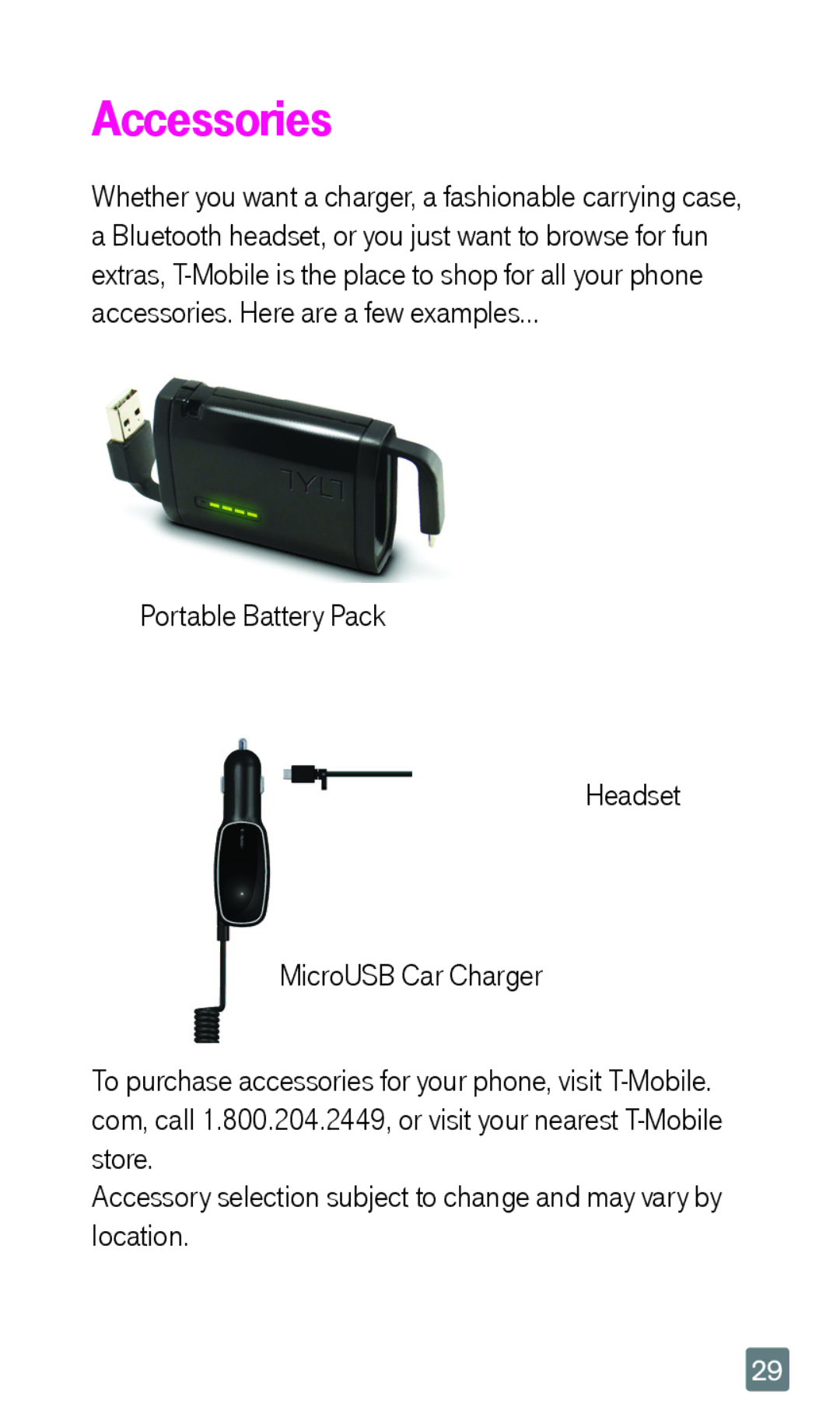 LG Electronics F6 manual Accessories 