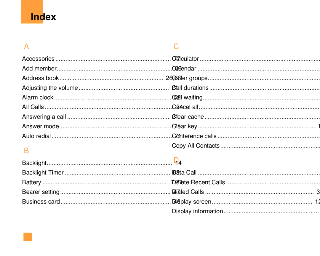 LG Electronics F9200 manual Index 