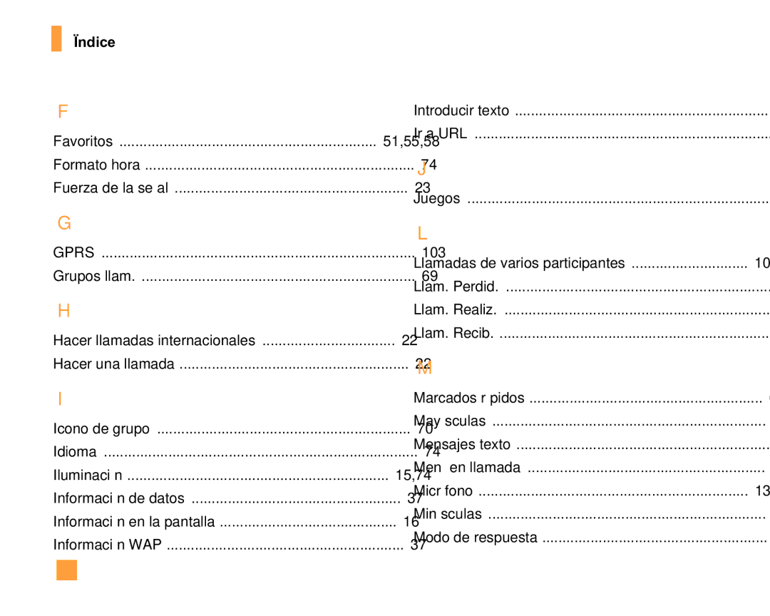 LG Electronics F9200 manual Ïndice, 104 