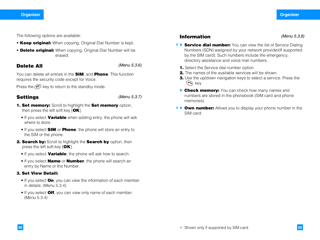 LG Electronics G4010 manual Information, Set View Detail 