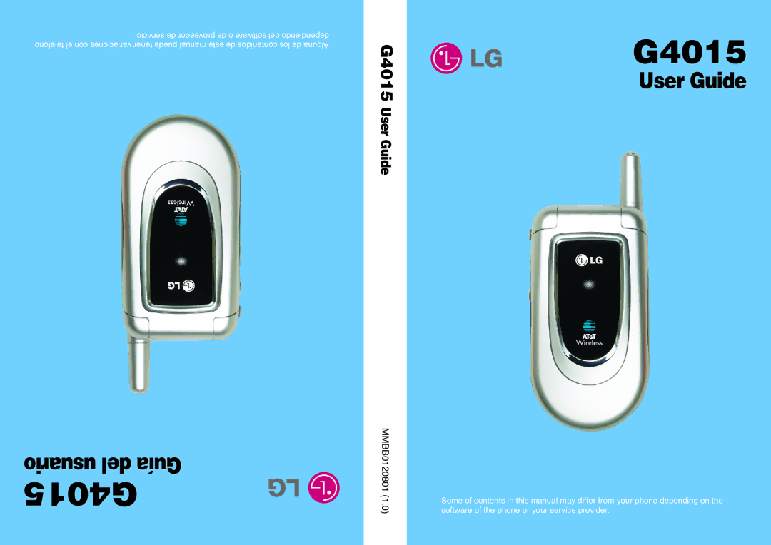 LG Electronics G4015 manual 