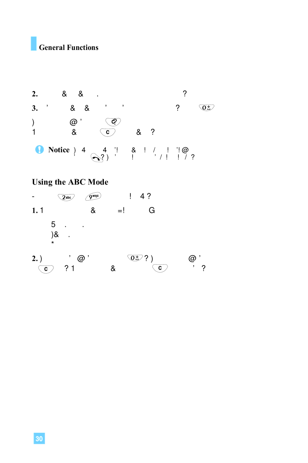 LG Electronics G4015 manual Using the ABC Mode 