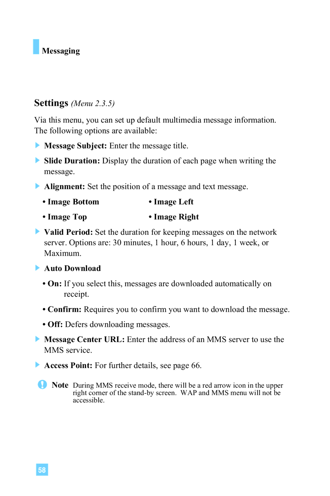 LG Electronics G4015 manual Image Bottom, Image Top, Auto Download 