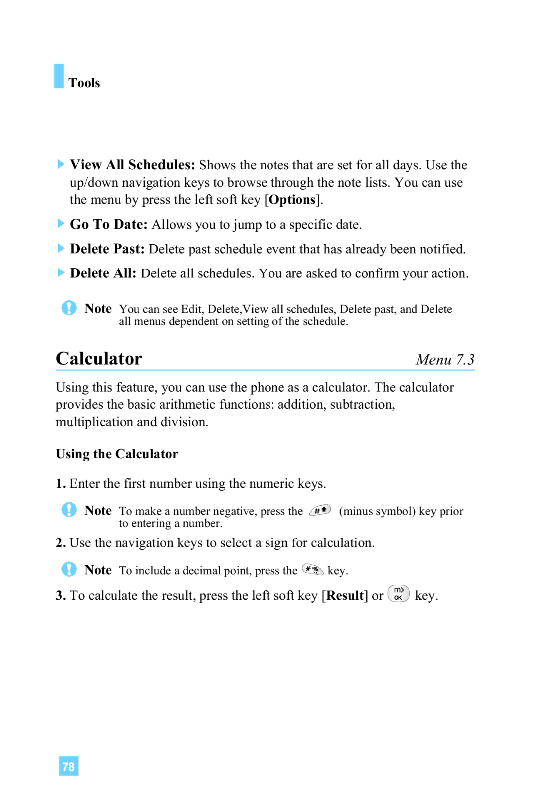 LG Electronics G4015 manual Using the Calculator 