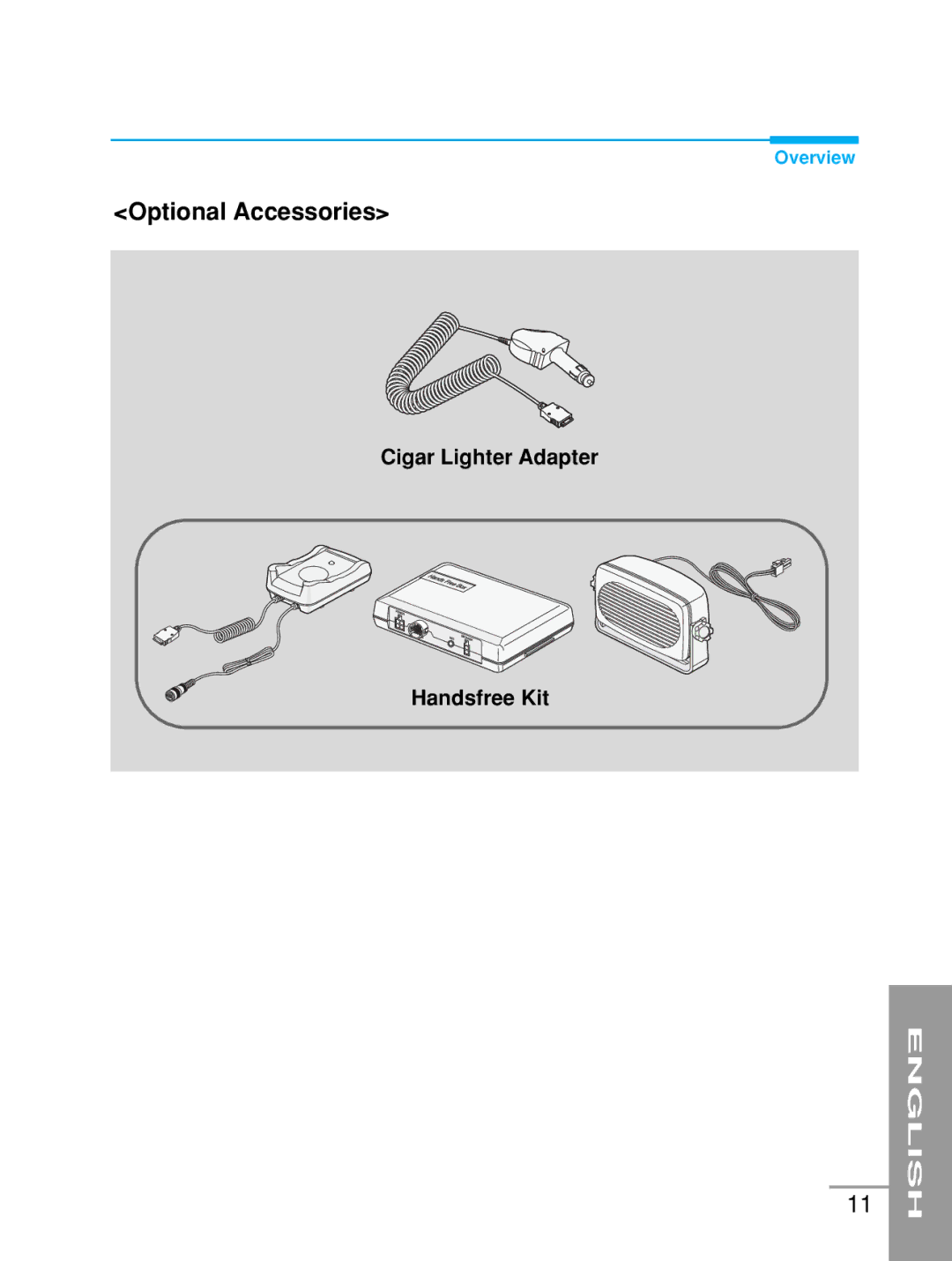 LG Electronics G5200 user manual Optional Accessories 