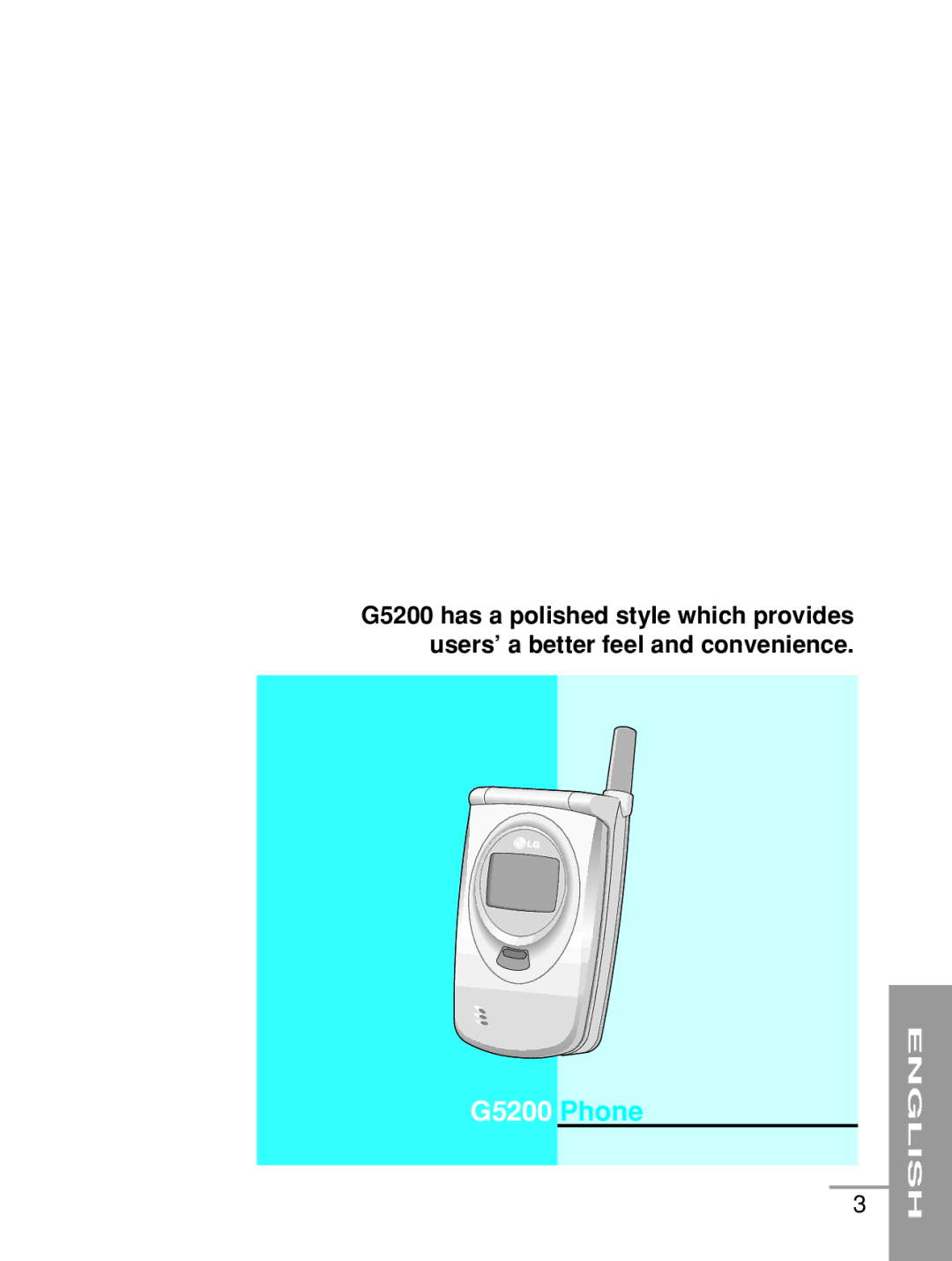 LG Electronics G5200 user manual English 